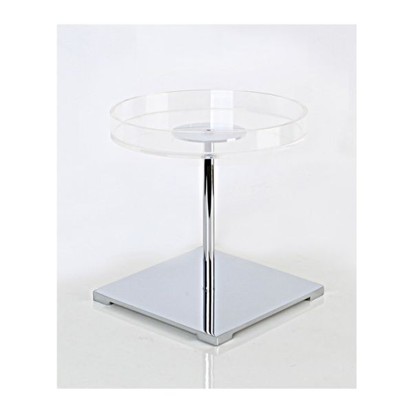 I2-3. COUNTERTOP JEWELRY DISPLAY - DISC W/ CHROME BASE