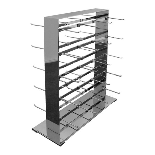 I2-5. 2-WAY JEWELRY TOWER DISPLAY W/40 HOOKS - CHROME