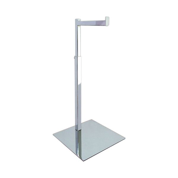 I1-7. L-SHAPED HEAVY DUTY HANDBAG DISPLAY - CHROME