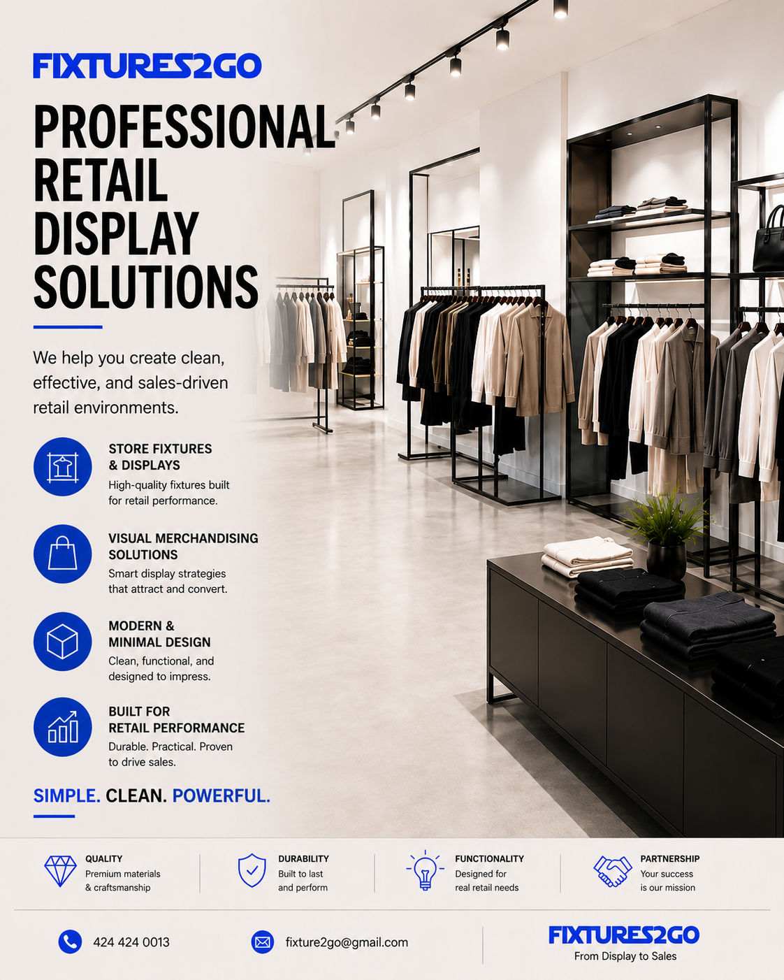 Retail Clothing & Garment Racks