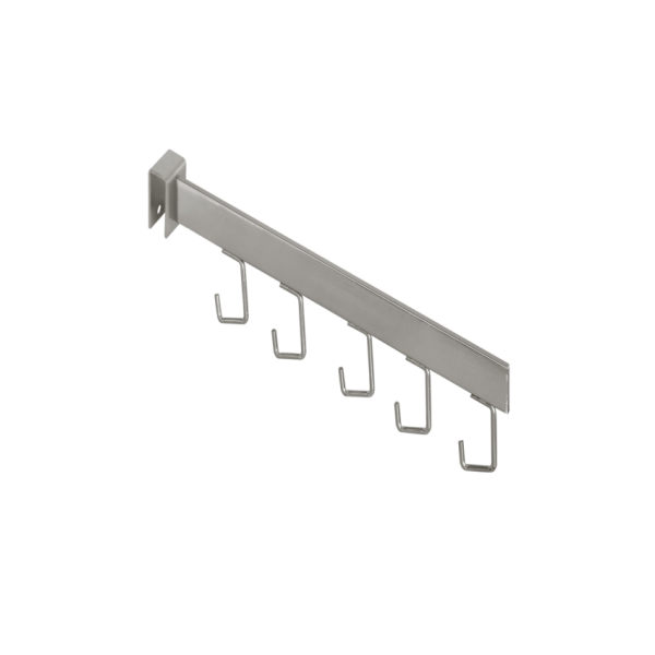 D2-5. 5 HOOK WATERFALL FOR RECTANGULAR TUBING - CHROME