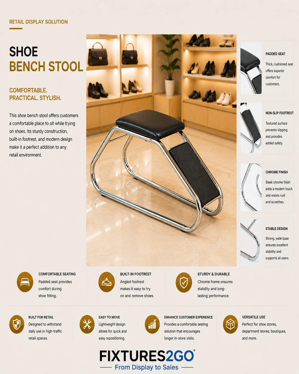 B4-16. SHOE BENCH STOOL