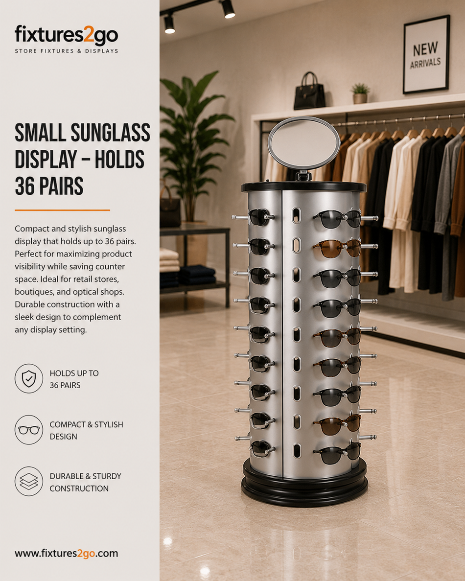 B2-23. SMALL SUNGLASS DISPLAY - HOLDS 36 PAIRS