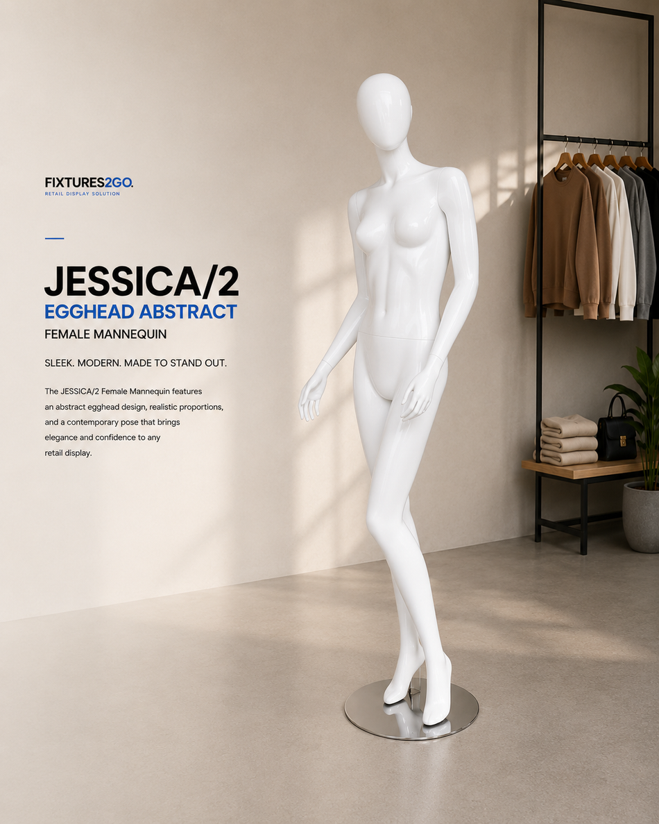 H1-31. JESSICA/2 EGGHEAD ABSTRACT- FEMALE MANNEQUIN