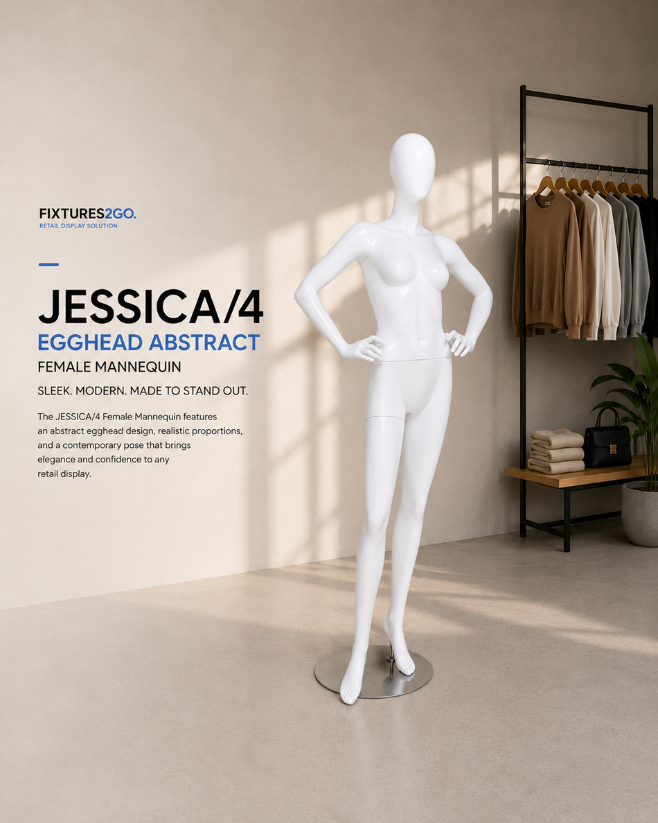 H1-33. JESSICA/4 EGGHEAD ABSTRACT- FEMALE MANNEQUIN