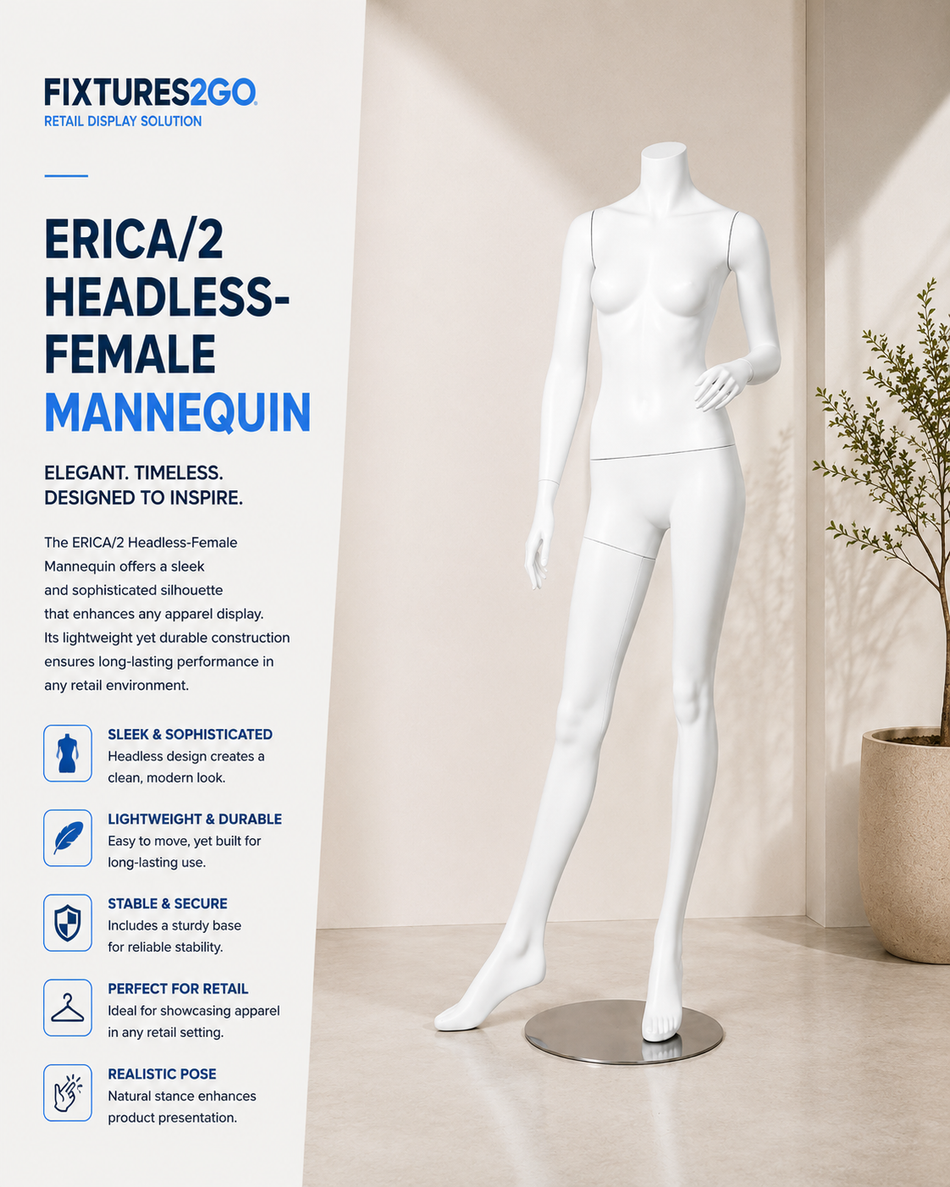 H1-7. ERICA/2 HEADLESS-FEMALE MANNEQUIN