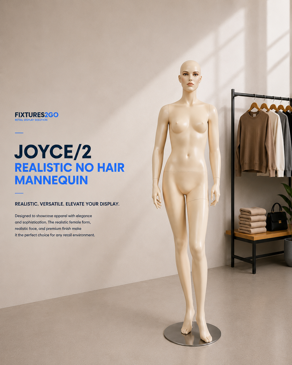 H2-12. JOYCE/2 REALISTIC NO HAIR MANNEQUIN
