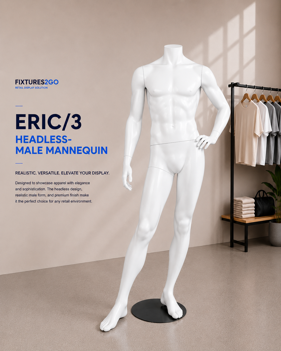 H2-28. ERIC/3 HEADLESS- MALE MANNEQUIN