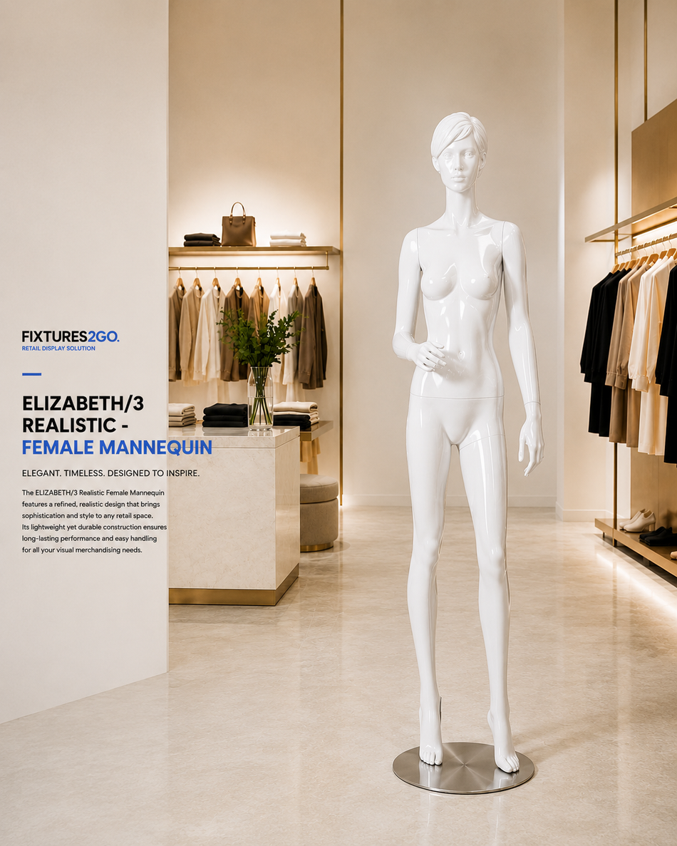H2-5. ELIZABETH/3 REALISTIC- FEMALE MANNEQUIN