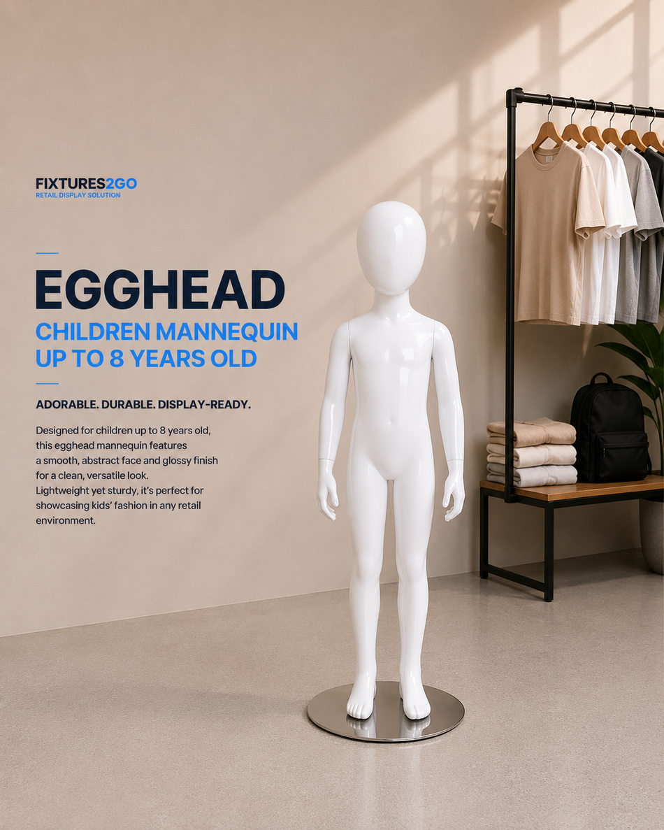 H3-6. EGGHEAD CHILDREN MANNEQUIN UP TO 8 YEARS OLD