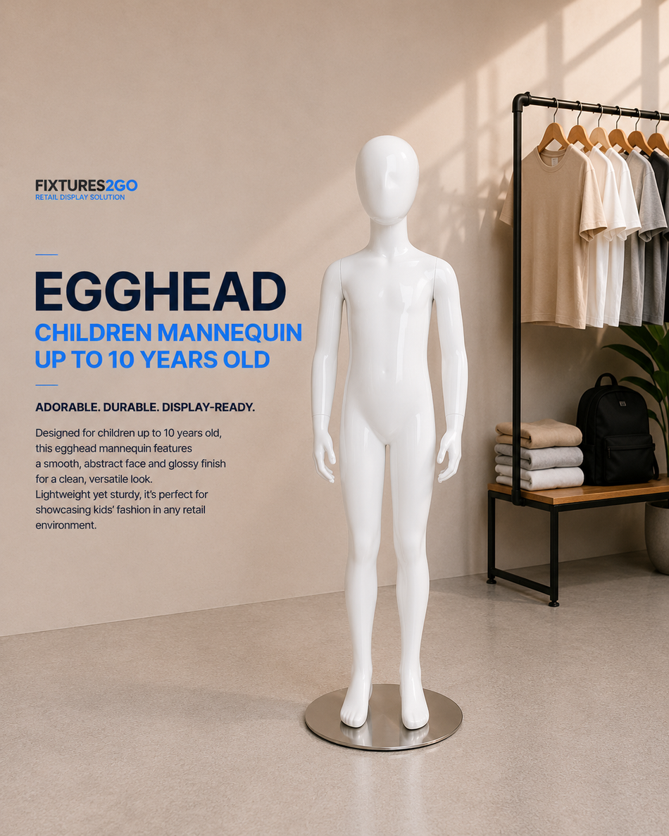 H3-7. EGGHEAD CHILDREN MANNEQUIN UP TO 10 YEARS OLD